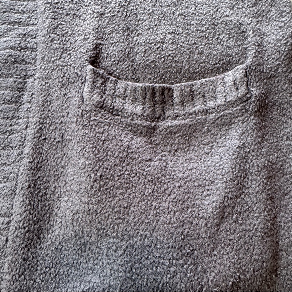 Barefoot Dreams Cozy Chic Lite Coastal Gray Hooded Open Front Small Cardigan - Picture 5 of 7